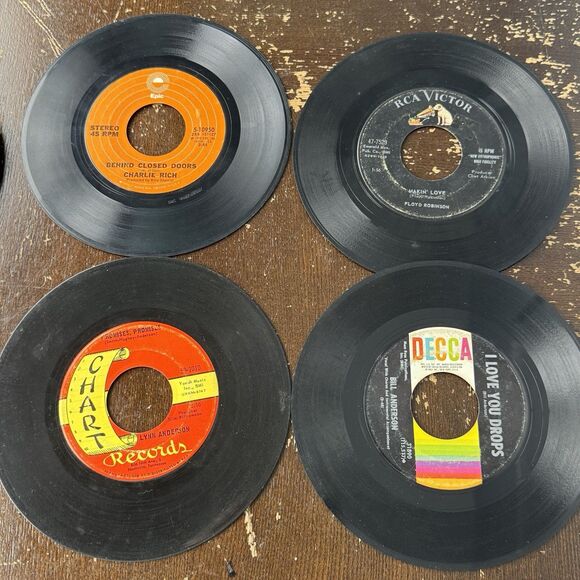 Vintage Country Music 7” 45s VG Vinyl Honky Tonk Cowboy Records Beer Heartbreak - Picture 10 of 11